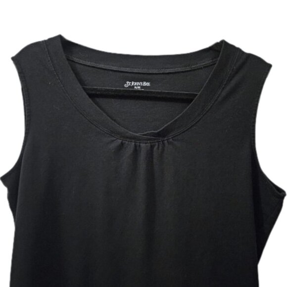 St John's Bay Black Tank Top - XL - Picture 3 of 7